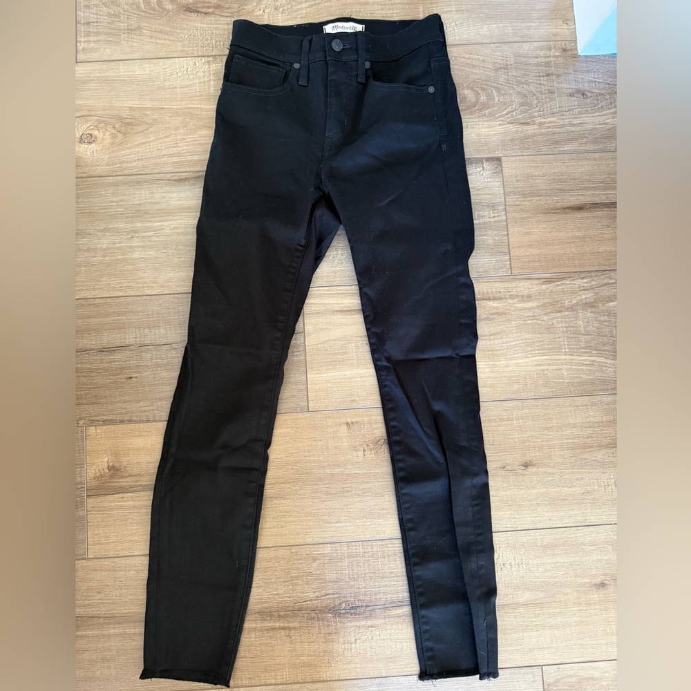 Women’s Madewell Classic High Rise Black Skinny Jeans